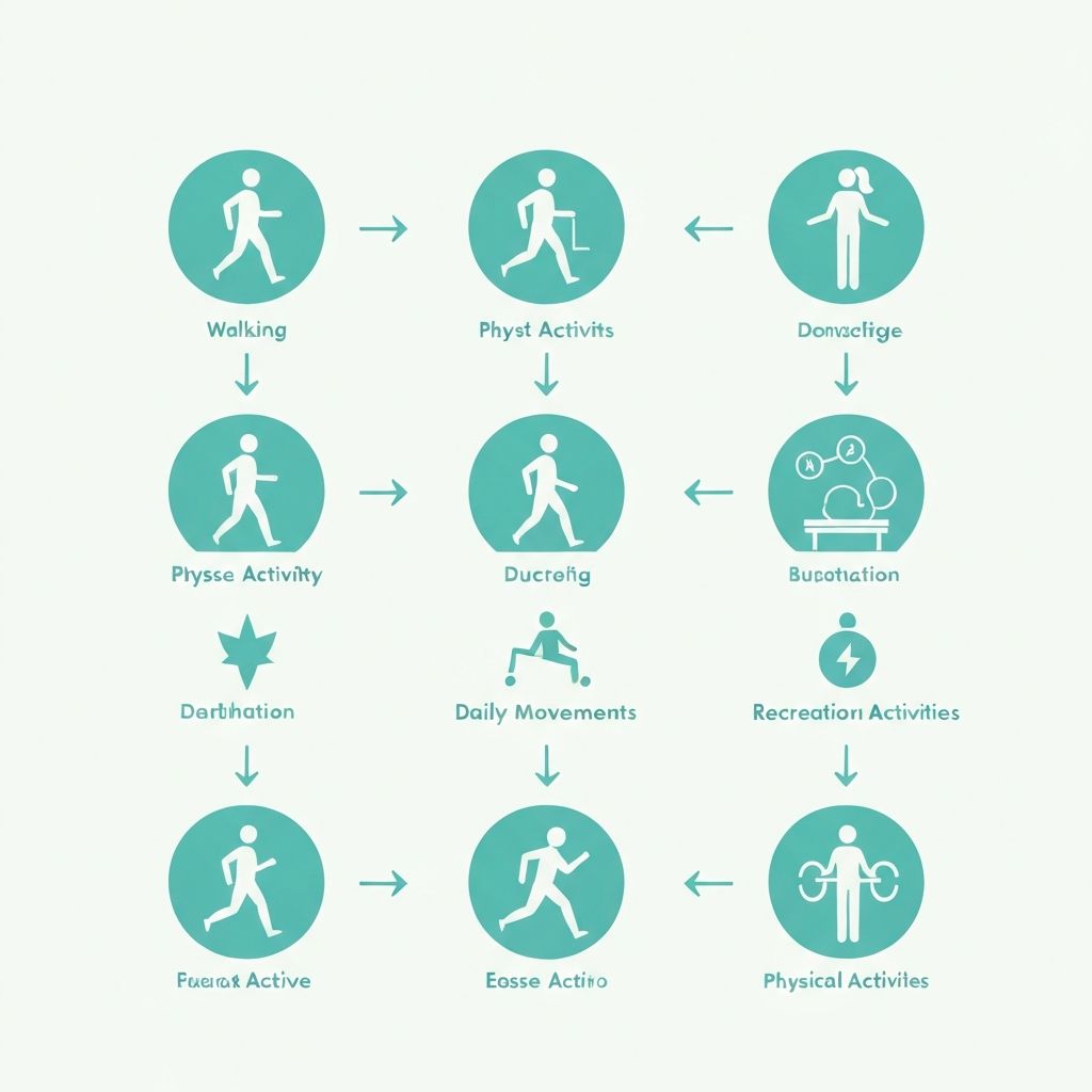 Visualization of different physical activity categories