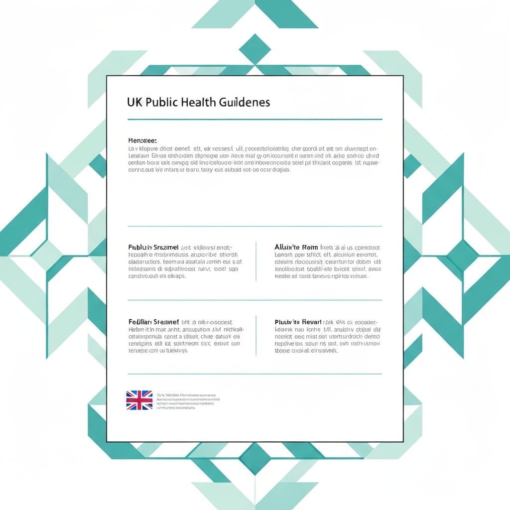 UK public health guidelines representation